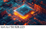 superposition zooming quantum processor ai generated. Стоковое AI-изображение, AI-художник Vectorwin / Фотобанк Лори