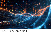 real flying data stream ai generated. Стоковое AI-изображение, AI-художник Vectorwin / Фотобанк Лори