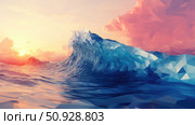 amplitude fading wave ai generated. Стоковое AI-изображение, AI-художник Vectorwin / Фотобанк Лори