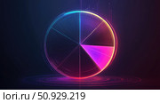 visualization streaming pie chart ai generated. Стоковое AI-изображение, AI-художник Vectorwin / Фотобанк Лори