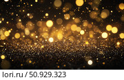 sparkle gold glitter with lights on black ai generated. Стоковое AI-изображение, AI-художник Vectorwin / Фотобанк Лори