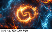 magnetism spiraling electric current ai generated. Стоковое AI-изображение, AI-художник Vectorwin / Фотобанк Лори