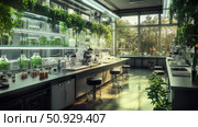 photosynthesis laboratory plant ai generated. Стоковое AI-изображение, AI-художник Vectorwin / Фотобанк Лори