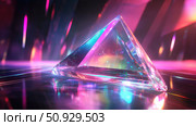 dispersion stretching prism ai generated. Стоковое AI-изображение, AI-художник Vectorwin / Фотобанк Лори