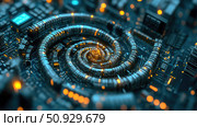 embedded spiraling microcontroller ai generated. Стоковое AI-изображение, AI-художник Vectorwin / Фотобанк Лори
