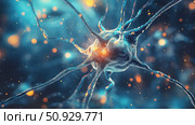 electrophysiology transforming neural signal ai generated. Стоковое AI-изображение, AI-художник Vectorwin / Фотобанк Лори