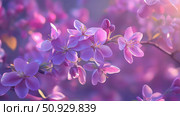 wisteria spring purple ai generated. Стоковое AI-изображение, AI-художник Vectorwin / Фотобанк Лори