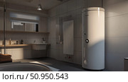 tankless water heater in home ai generated. Стоковое AI-изображение, AI-художник Vectorwin / Фотобанк Лори
