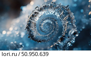 lization spiraling ice crystal ai generated. Стоковое AI-изображение, AI-художник Vectorwin / Фотобанк Лори