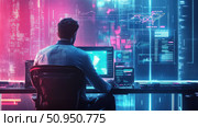 sync syncing startup founder ai generated. Стоковое AI-изображение, AI-художник Vectorwin / Фотобанк Лори
