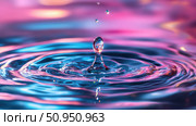 ripple streaming water drop ai generated. Стоковое AI-изображение, AI-художник Vectorwin / Фотобанк Лори