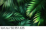 nature palm leaves ai generated. Стоковое AI-изображение, AI-художник Vectorwin / Фотобанк Лори