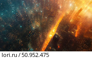 darkness collapsing city lights ai generated. Стоковое AI-изображение, AI-художник Vectorwin / Фотобанк Лори