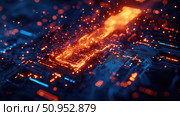 capacitor exploding circuit board ai generated. Стоковое AI-изображение, AI-художник Vectorwin / Фотобанк Лори
