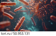 phages dissolving bacteria ai generated. Стоковое AI-изображение, AI-художник Vectorwin / Фотобанк Лори