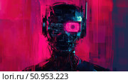 bug glitching robot ai generated. Стоковое AI-изображение, AI-художник Vectorwin / Фотобанк Лори