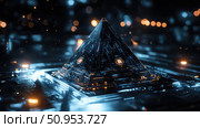 geometry oscillating pyramid ai generated. Стоковое AI-изображение, AI-художник Vectorwin / Фотобанк Лори