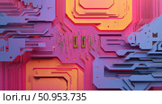 technology sliding microchip ai generated. Стоковое AI-изображение, AI-художник Vectorwin / Фотобанк Лори