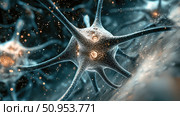 atrophy fading neuron ai generated. Стоковое AI-изображение, AI-художник Vectorwin / Фотобанк Лори