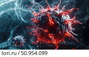 replication melting virus cell ai generated. Стоковое AI-изображение, AI-художник Vectorwin / Фотобанк Лори