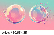surface splitting bubble ai generated. Стоковое AI-изображение, AI-художник Vectorwin / Фотобанк Лори