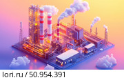 environment dissolving factory ai generated. Стоковое AI-изображение, AI-художник Vectorwin / Фотобанк Лори