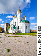 Казачий храм преподобного Серафима Саровского. город Тюмень (2018 год). Стоковое фото, фотограф Александр Тараканов / Фотобанк Лори