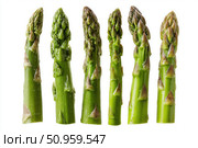 Fresh green asparagus spears grouped in clusters isolated on transparent white background. Detailed texture and vibrant color. Close-up studio of group of fresh asparagus stalks arranged neatly. Стоковое AI-изображение, AI-художник Марина Демидюк / Фотобанк Лори
