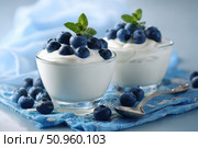 Fresh Berry Trifle in Glasses. Dessert with Blueberries and Whipped Cream. Layered Yogurt with Berry Fruits. Berry Pudding Glass Jars. Food Marketing, Recipe Design. Colorful Sweet Treat. Fruity Quark. Стоковое AI-изображение, AI-художник Марина Демидюк / Фотобанк Лори