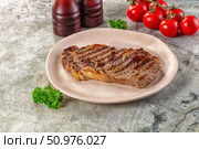 Grilled beef black angus steak. Стоковое фото, фотограф Андрей Старостин / Фотобанк Лори