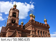 Церковь в честь Воздвижения Честнаго и Животворящего Креста Господня Хвалынск Church of the Exaltation of the Holy and Life-Giving Cross of the Lord Khvalynsk. Стоковое фото, фотограф Roman Savateev / Фотобанк Лори