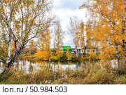 Город Заводоуковск. Речная старица осенью (2018 год). Стоковое фото, фотограф Александр Тараканов / Фотобанк Лори