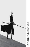 Samurai walking uphill animation cycle on white background. Стоковое AI-видео, аниматор Юрий Поздников / Фотобанк Лори