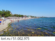 Вид на городскую набережную Феодосии с моря. Редакционное фото, фотограф Татьяна Т / Фотобанк Лори