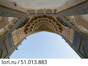 The Abdulaziz-Khan Madrasah in Bukhara (2022 год). Стоковое фото, фотограф Юлия Белоусова / Фотобанк Лори