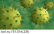 Conceptual biomedical illustration of genital herpes, an infection by the herpes simplex virus. Стоковое фото, фотограф Stocktrek Images, Inc. / ТАСС / Фотобанк Лори