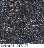 Small section of the dense collection of stars crammed together in the Milky Way's galactic bulge. Стоковое фото, фотограф Stocktrek Images, Inc. / ТАСС / Фотобанк Лори