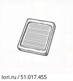 Hand-drawn motherboard design on white background, technical concept. Стоковое AI-изображение, AI-художник Александр Калинин / Фотобанк Лори