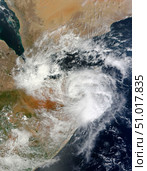 Tropical Cyclone 3A over Puntland, Somalia. Стоковое фото, фотограф Stocktrek Images, Inc. / ТАСС / Фотобанк Лори