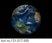 Earth with clouds and sea ice from December 8, 2008. Стоковое фото, фотограф Stocktrek Images, Inc. / ТАСС / Фотобанк Лори