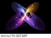 Probability density function showing quantum superposition of states. Стоковое AI-изображение, AI-художник Юрий Поздников / Фотобанк Лори