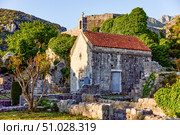 Fortress old town, stone heritage, fortification building, Stari Bar, Montenegro (2024 год). Стоковое фото, фотограф Spirit River / Фотобанк Лори