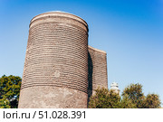 Maiden Tower citadel in old city of Icheri Sheher fortified, Baku, Azerbaijan (2016 год). Стоковое фото, фотограф Spirit River / Фотобанк Лори