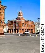 Vladimir, Vladimirskaya Oblast, Russia - 07.26.2025. Sberbank Building, Bolshaya Moskovskaya Street. Стоковое фото, фотограф Ольга Губская / Фотобанк Лори