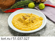 Indian cuisine - Malai kofta with gravy. Стоковое фото, фотограф Андрей Старостин / Фотобанк Лори