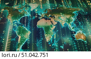 Detailed world map where countries and continents are represented by numbers, creating a unique and informative visualization. Стоковое AI-видео, аниматор Данила Большаков / Фотобанк Лори