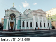 Храм Троицы Живоначальной на Грязех на улице Покровка в Москве. Редакционное фото, фотограф Константин Григорьев / Фотобанк Лори