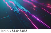 Dynamic abstract background featuring intersecting blue and pink lines creating a unique visual pattern. Стоковое AI-видео, аниматор Данила Большаков / Фотобанк Лори