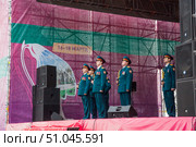 Rostov-on-don, Russia, March 17 2019: City festival "Crimean spring". Five year Anniversary of Crimea's Reunification With Russia. Редакционное фото, фотограф Екатерина Красникова / Фотобанк Лори