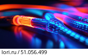 synergy merging cable ai generated. Стоковое AI-изображение, AI-художник Vectorwin / Фотобанк Лори
